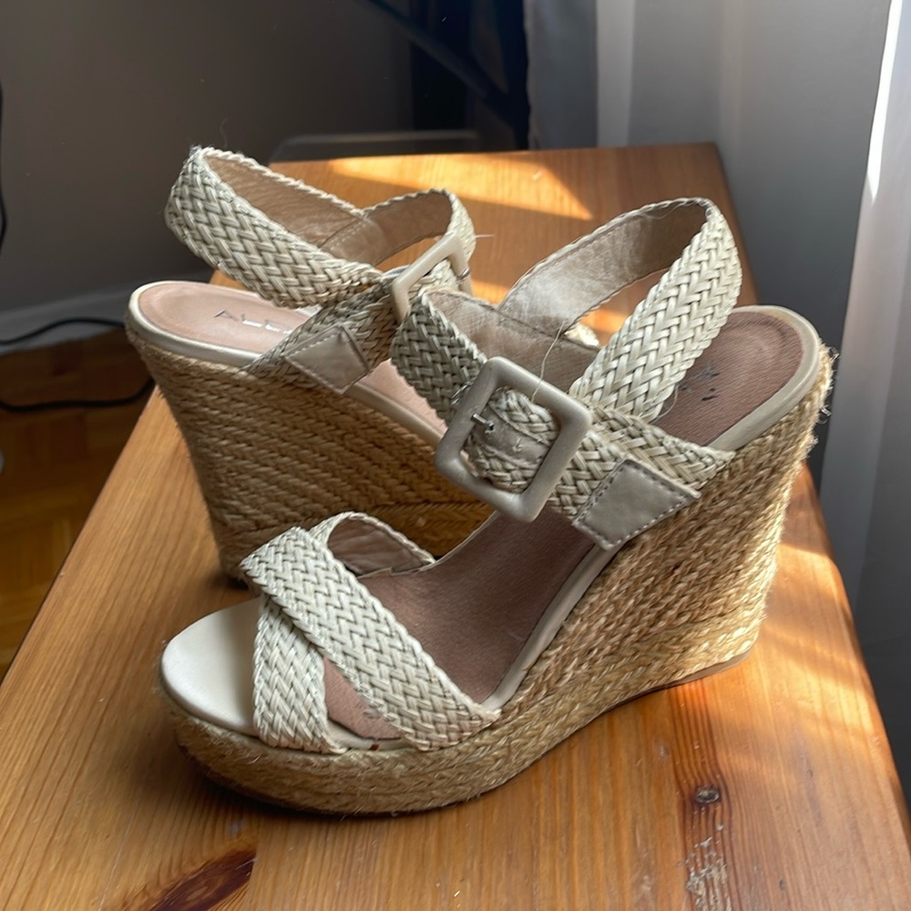 Aldo Woven Wedge Sandals